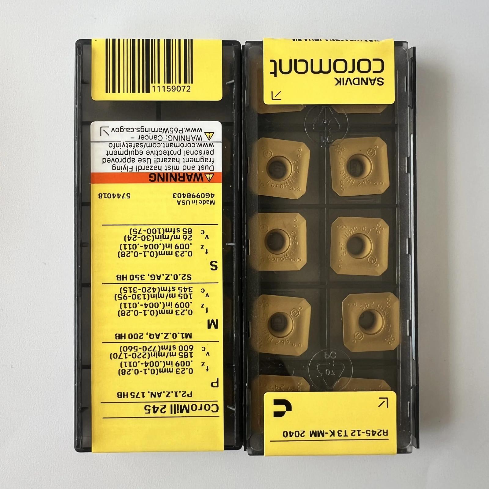 

SANDVIK / R245-12T3K-MM 2040 / Industrial indexable Carbide Inserts 10 Pcs