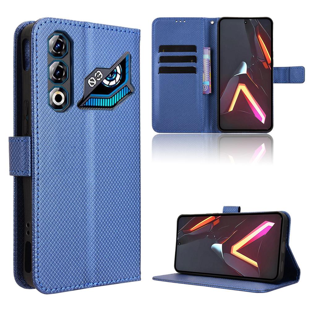 For ZTE Nubia Neo 3 GT 5G Leather Wallet Case with Strap Diamond Texture Phone Cover