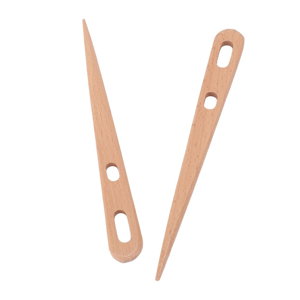 2 ks dřevěná pletací jehla na háčkování 2 pletací jehlice s velkým okem pro koberec deku šálu