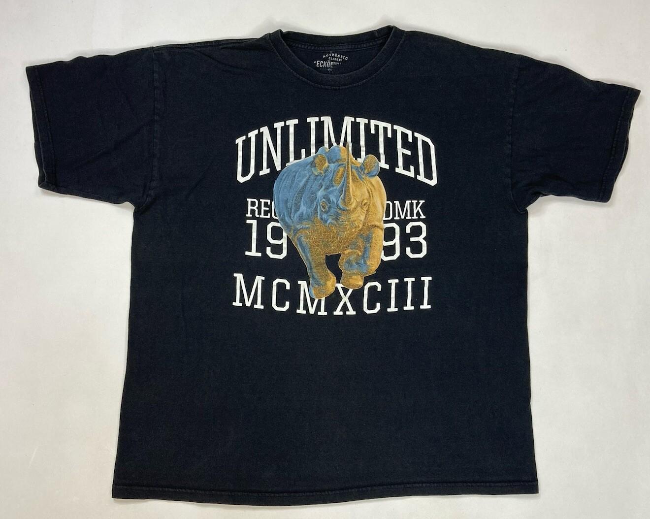 Ecko Unltd Rhino Graphic T-shirt Men XL Black Short Sleeve M