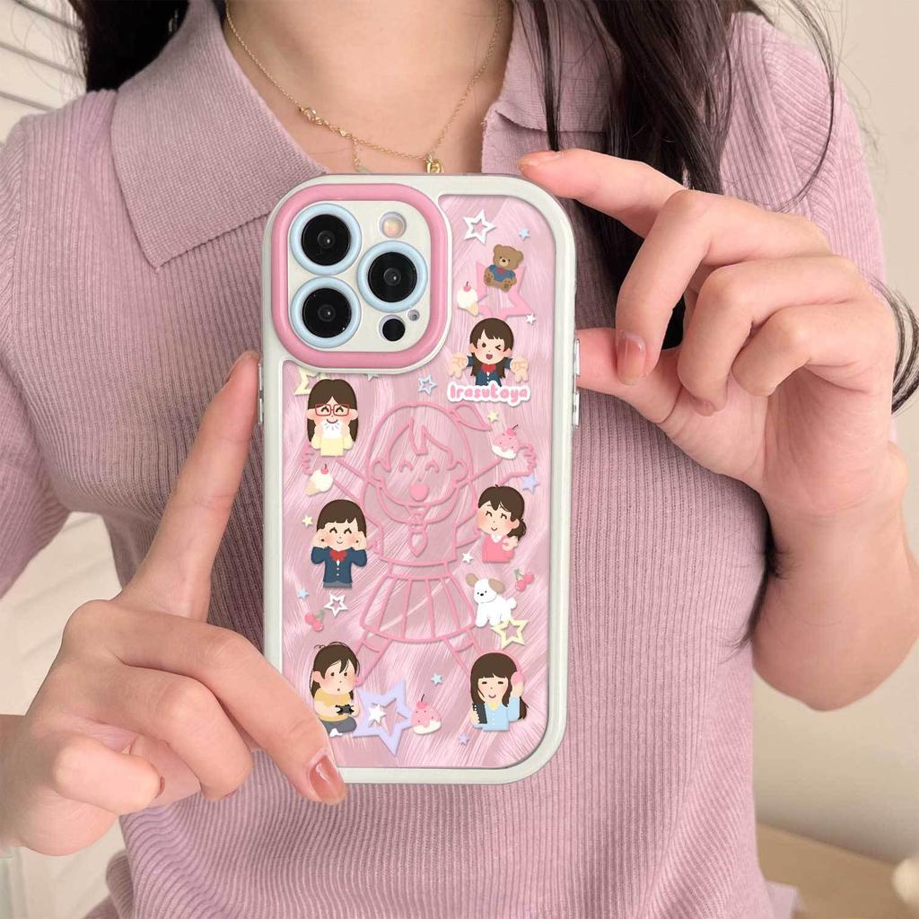 The Cute Little Person Model Is Suitable for Apple 15 Mobile Phone Iphone16promax Mobile Phone Case 1213 Huawei Honor Anti-drop.