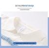 2026 Japanese Style White Striped Lapel Polo Knit T-Shirt for Men - Summer Short Sleeve