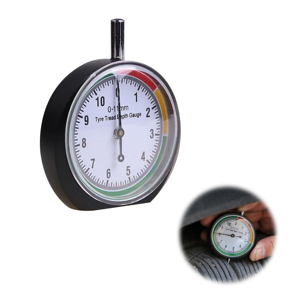 TVETE Tire Gauge, Tire Groove Gauge, Tire Air Gauge, Tire Depth Ruler, Tire Depth