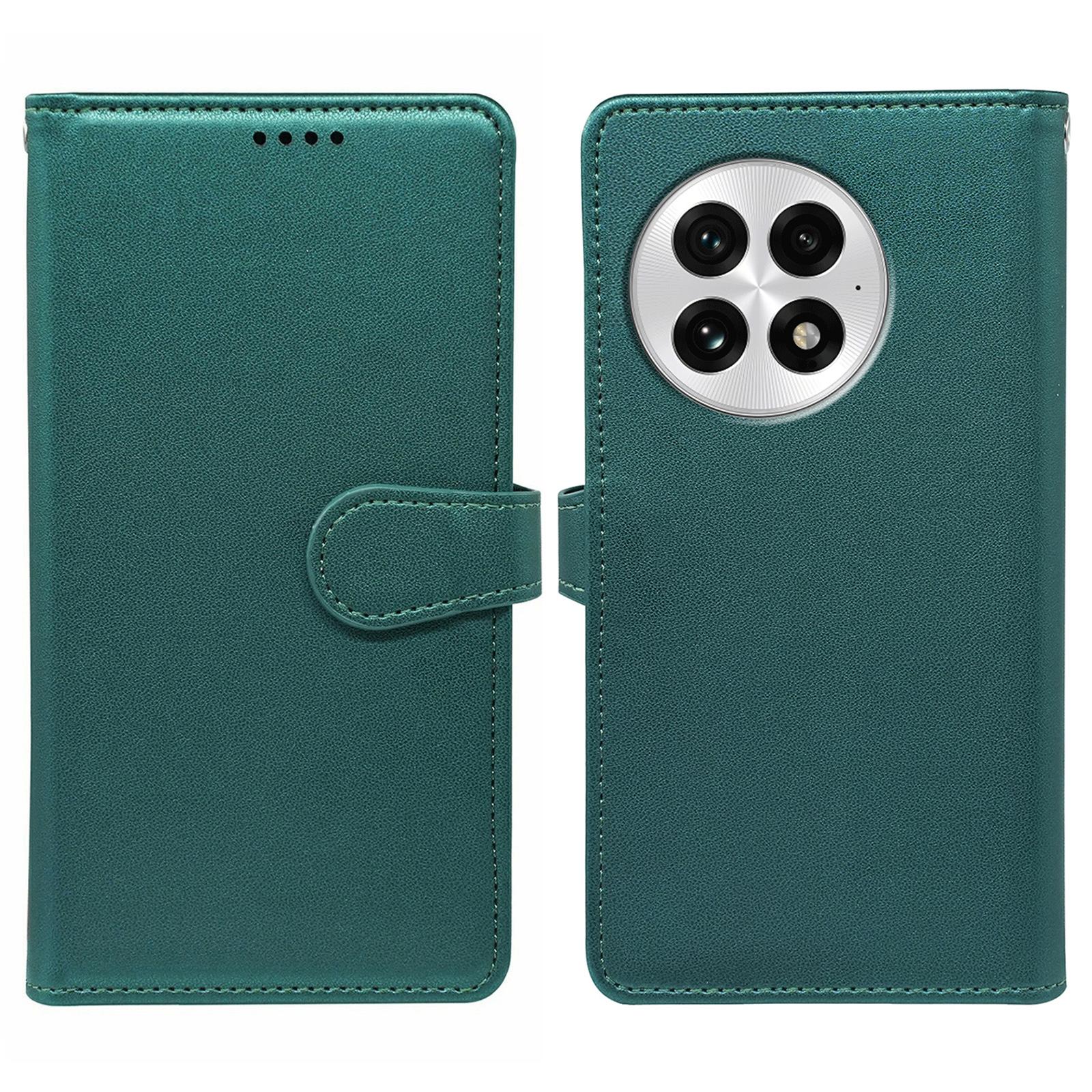

For OnePlus 13 Case with 9 Card Slots PU Leather Stand Phone Cover Green