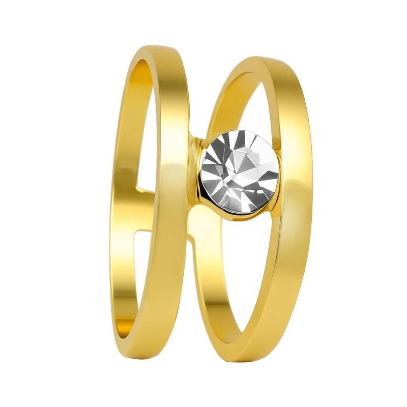 Ветер Двойное Замкнутое Кольцо Двойное Кольцо Кольцо на Указательный Палец Кольцо с Индивидуальностью