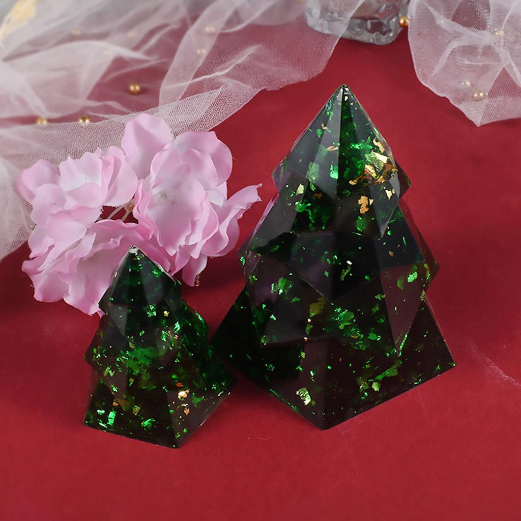 Christmas Tree Silicone Molds Durable Scented Candle Resin Mold Christmas Ornament Mold DIY Light Craft Home Decorations