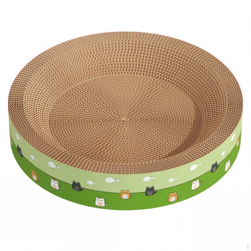 Cat Scratcher Bed BowlShaped Scratching Lounge Corrugated Cardboard for Cats, Kittens,
