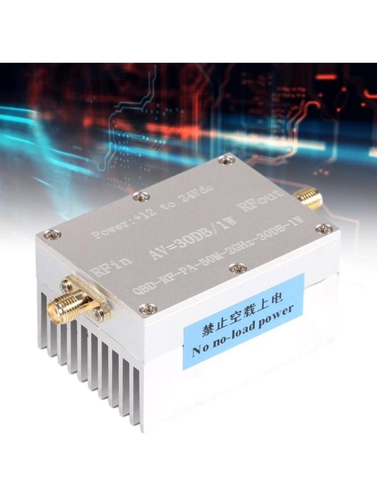 50M To 2GHz Small Signal Amplifier with 30dB Gains & Low Noise Radio Frequency Amplifier Simple Use for  Applications