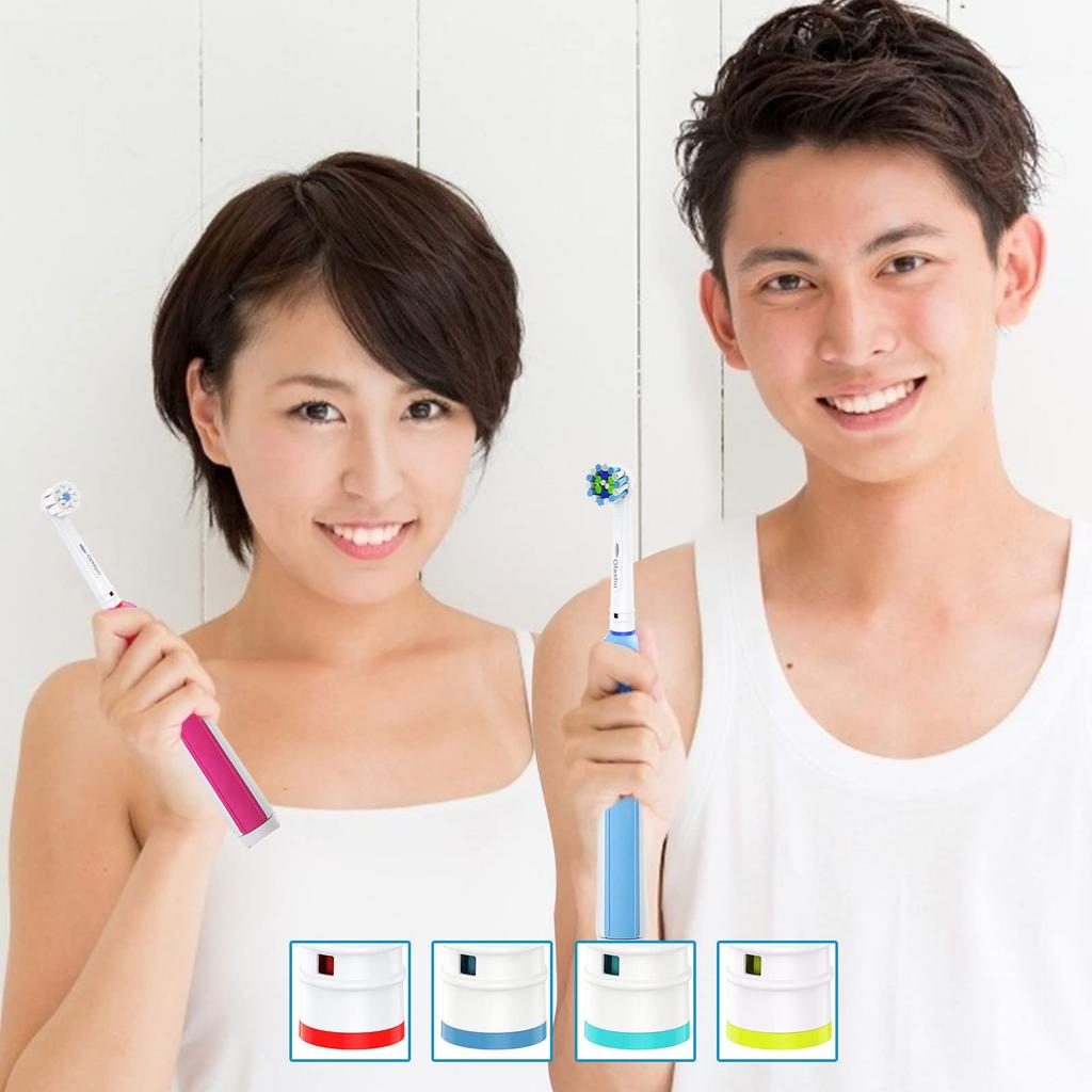 Ofashu Replacement Brushes for Braun Electric Cross Action and Multi 2 Pack of 16 Oral-B Toothbrushes, Action, Types, (EB50, EB60)