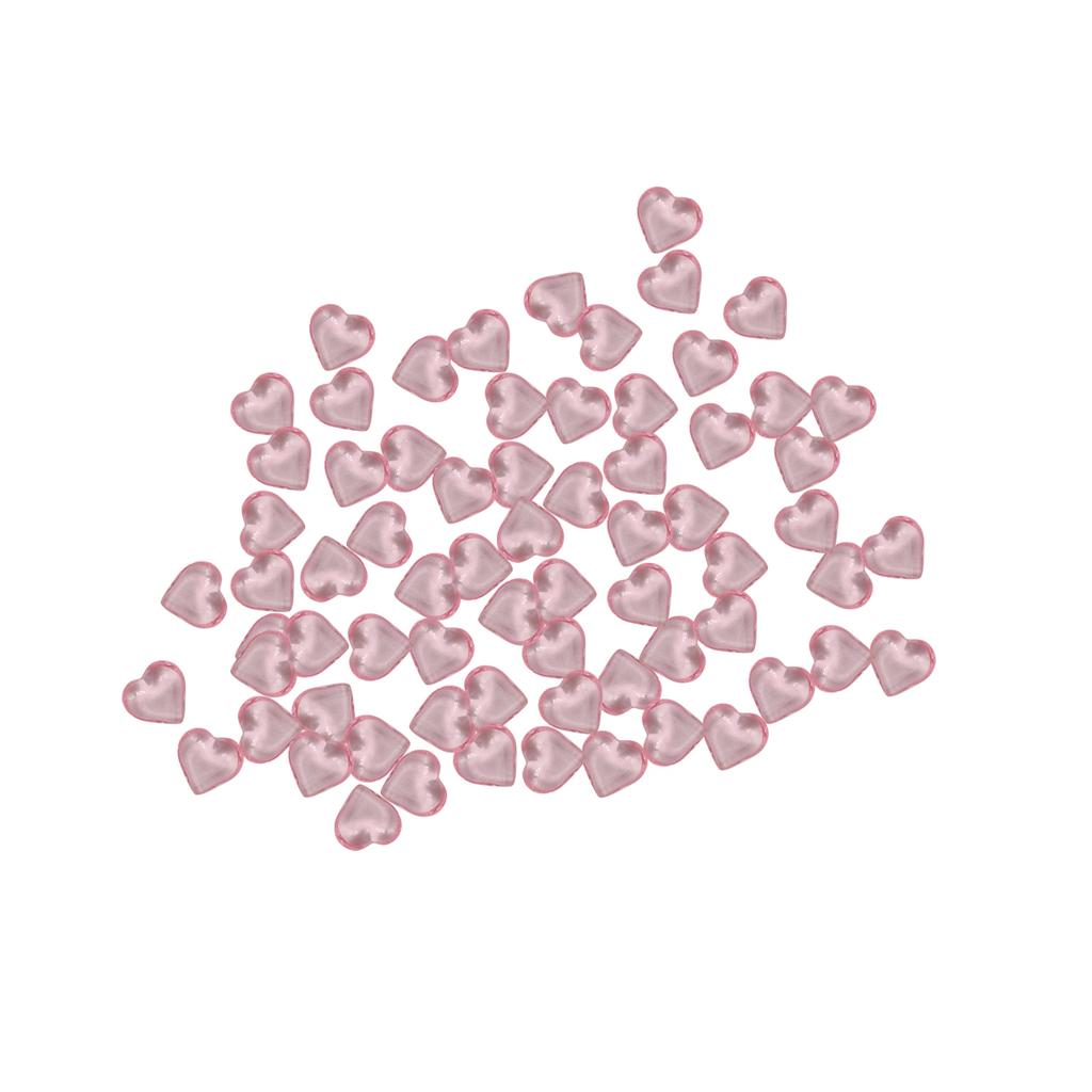 10mm Smooth Acrylic Red Hearts Valentine's Day Wedding Decoration DIY Accessories