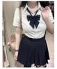 Original Plaid School Uniform Midi Skirt Set: Silver/Gold Mist, Waist-Cinching, Pure Desire Style