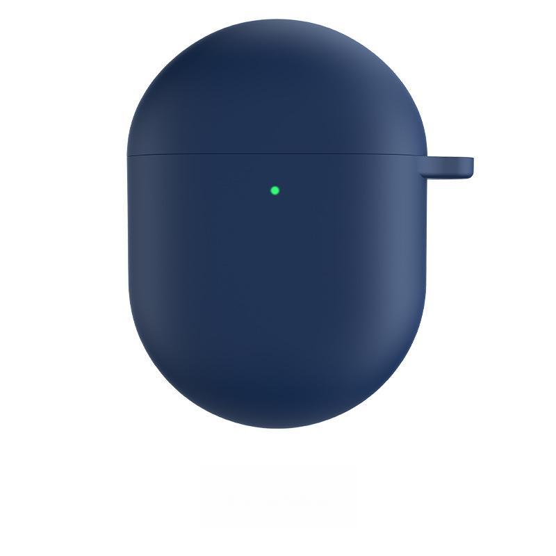 Защитный силиконовый чехол для наушников XiaoMi Redmibuds 4, милый силиконовый чехол однотонного цвета для XiaoMi Redmibuds 4 For RedMi Buds 4 темно-синий