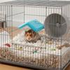 Anti-Spill Hamster Sand Bath Transparent Hamster Toilet Small Pet Hiding House  Cage Accessories