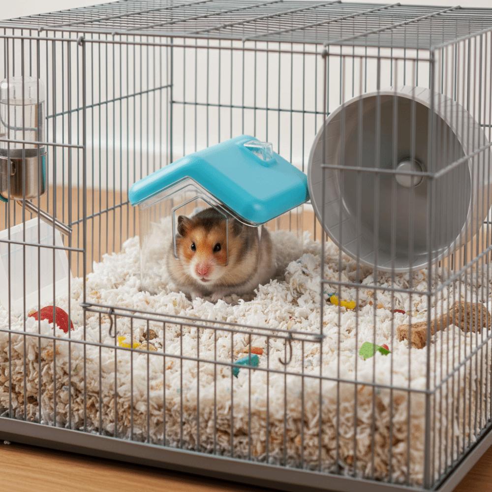 Anti-Spill Hamster Sand Bath Transparent Hamster Toilet Small Pet Hiding House  Cage Accessories