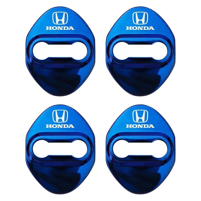 4PCS Car Door Lock Cover Stainless Steel Protection Accessories for Honda CR-V STEPWGN Civic Accord City Envix ODYSSEY VEZEL Fit