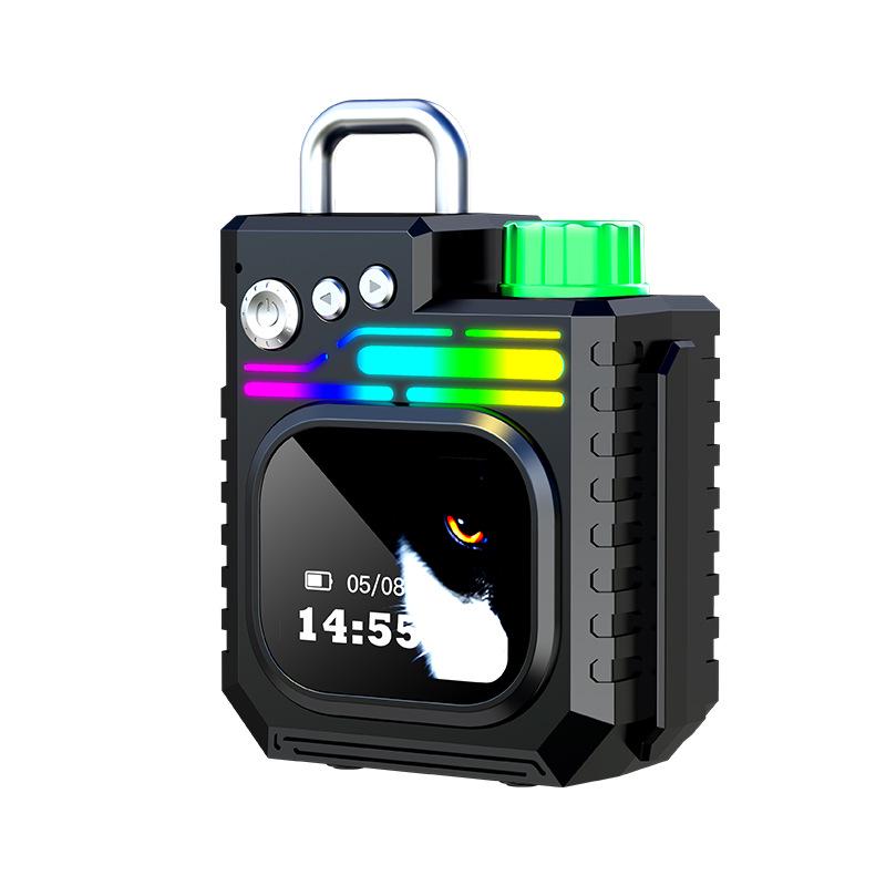 

Bluetooth Speaker with Touchscreen, HIFI Stereo, Lyric Display, Alarm Clock & Call Function HIFI-01/DK08 Color Screen Speaker чёрный