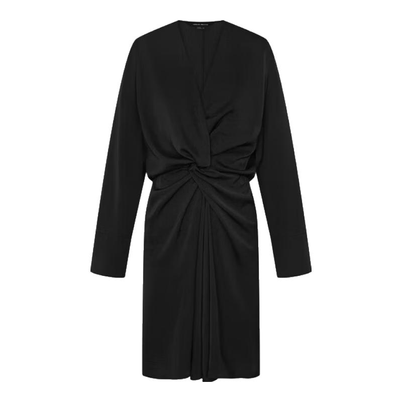

UR Women s Twist V-Neck Long Sleeve A-Line Dress XS