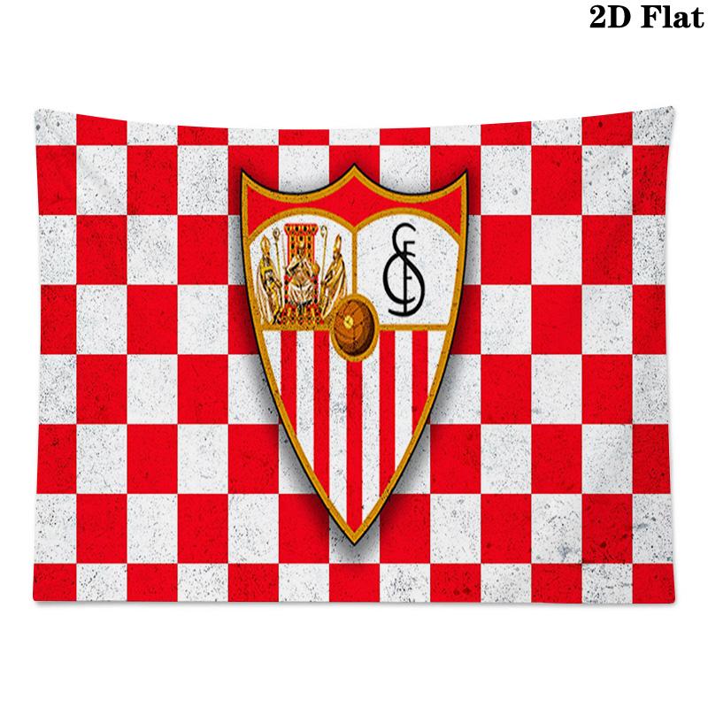 Sevilla FC Wall Tapestry Aesthetic Wall Hanging Printed Fabric Blanket Decorative Tapestries for Bedroom Living Room Home Decor