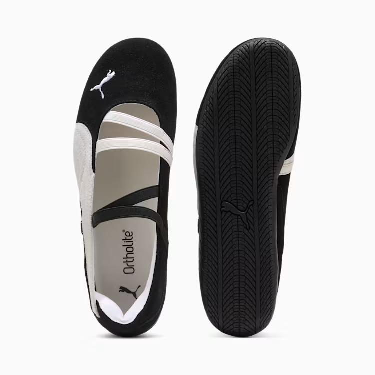 401287-06 Puma  Speedcat Ballet Suede Puma Black Puma White Warm White (Women's)