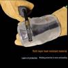Cowhide Aluminum Foil MIG Welding Heat-Resistant Gloves: Reflective High-Temp, Flame-Retardant, Anti-Scald, Insulated Labor Protection Hand Shield.