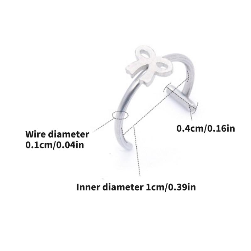 Fashionable Clip On Lip Jewelry Comfortable Wear Stainless Steel Imitation Lip Rings for Special Occasion Outfit