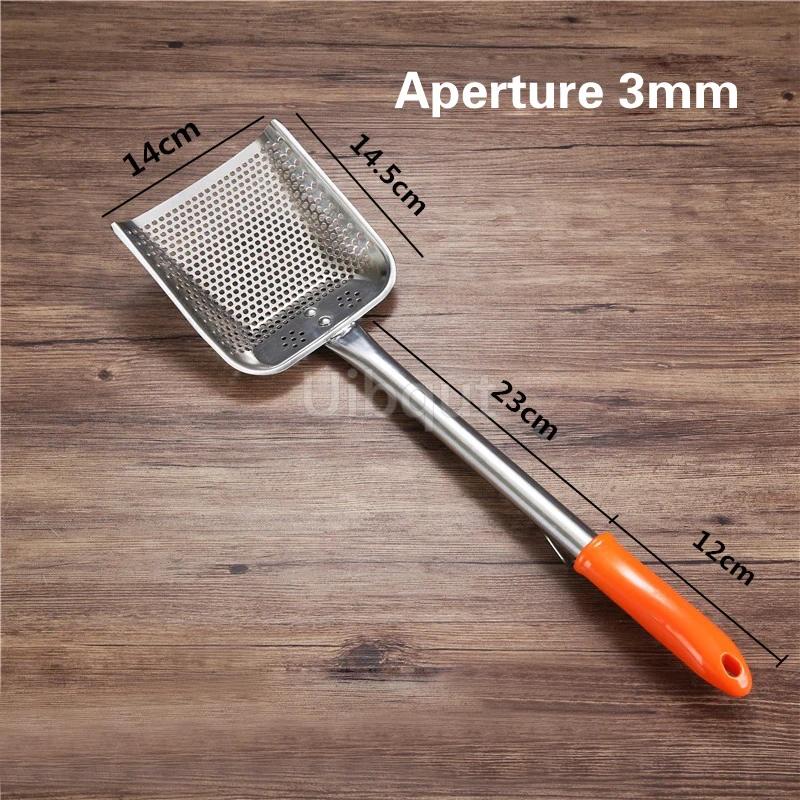 Stainless steel fryer screen French fries frame square filter net encrypt colander strainers shaped Frying mesh basket strainer
