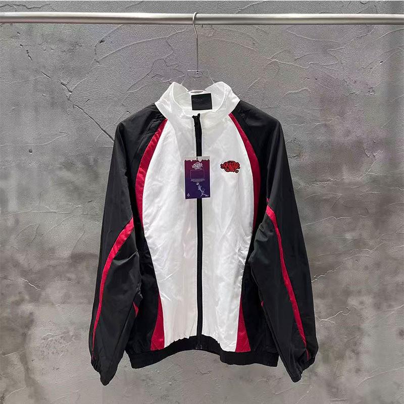 Giacca a vento con blocchi di colore ricamata Syn, Tuta sportiva, Uomo Donna, Abbigliamento sportivo casual