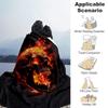 1pc Skeleton Printing Lightweight Flannel Blanket, Comfortable and Warm Blanket, for Camping Sofa Bed and Couch Office, In All Seasons