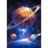 Vibrant Astonishing Basketball Landscape Posters Cool Space Basketball Modern Prints Canvas Wall Pictures Home Living Room Decor
