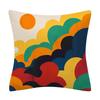 45*45cm Creative Color Geometric Design Pattern Cushion Cover Sofa Office Seat Car Waist    Home Decoration