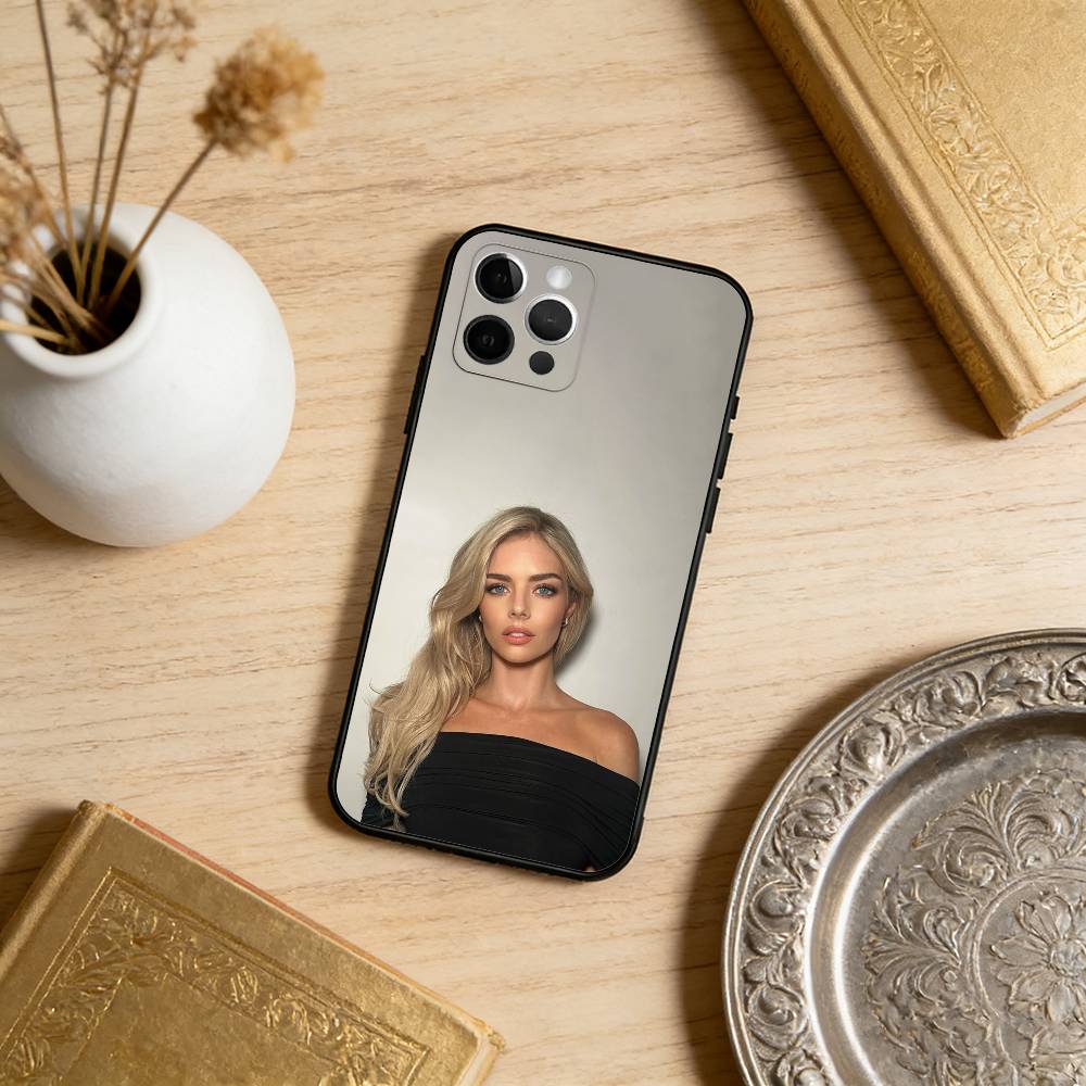 S-Samara Beauty W-Weaving Phone Case For iPhone 17,16,15,14,13,12,11 Plus,Pro Max,Soft Silicone Black Cover