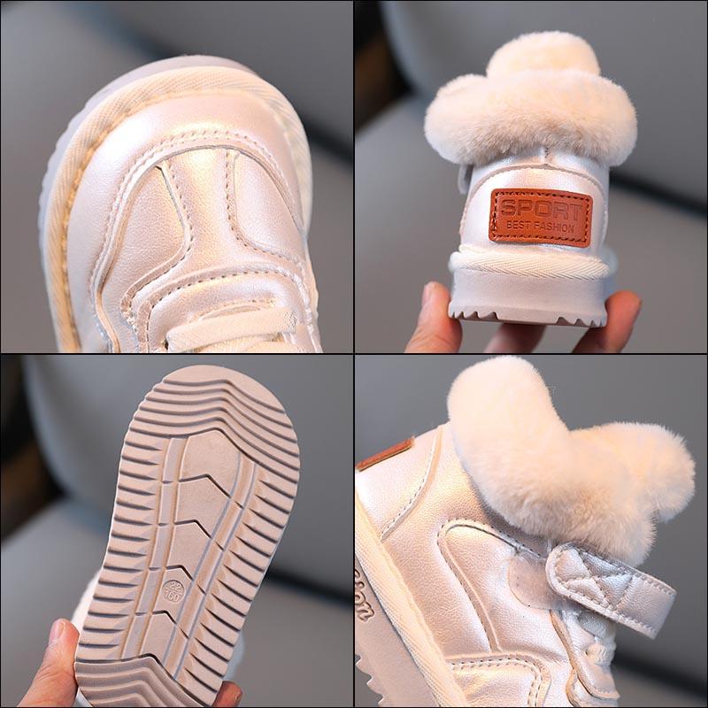 Winter Kinder Baumwolle Schuhe Jungen Fleece Casual Schuhe Mädchen Warme Schuhe