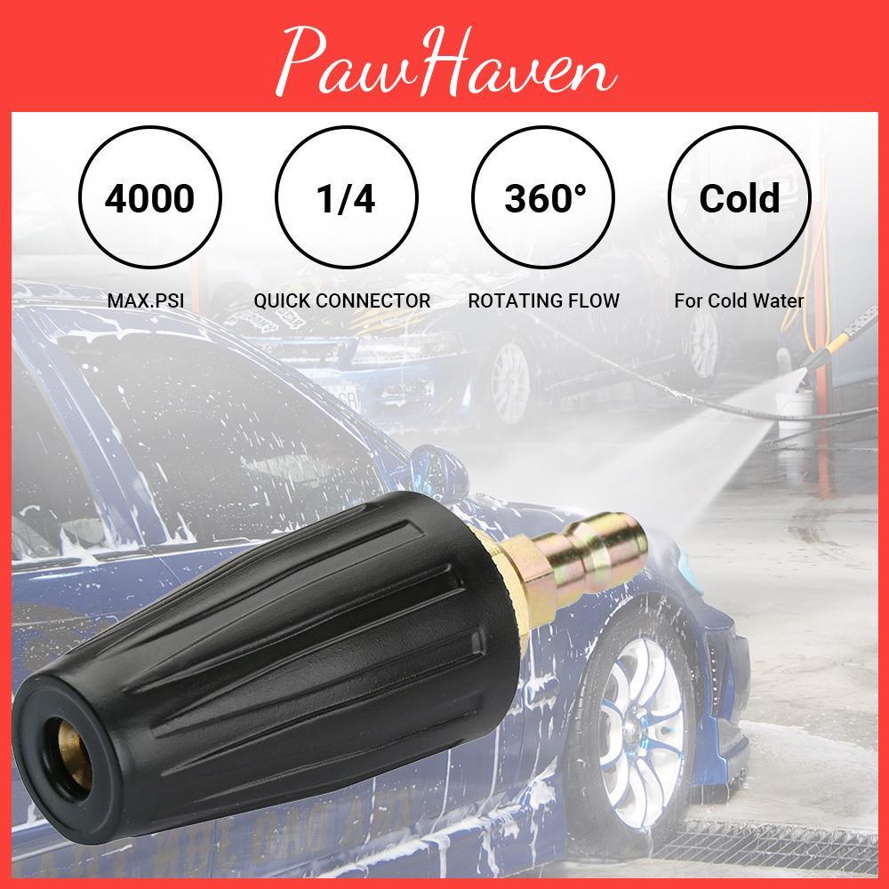 Tips Nozzle Washer Pressure Turbo 4000psi Max Rotating Pressure Washer Nozzle With 14 Quick