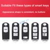 Carbon Fiber Car Key Case Cover Fob Chain Ring  For Mazda 2 3 6 Cx-3 Cx3 Cx-5 Cx5 Cx-9 Cx9 Mx-5 Mx5 Accessories