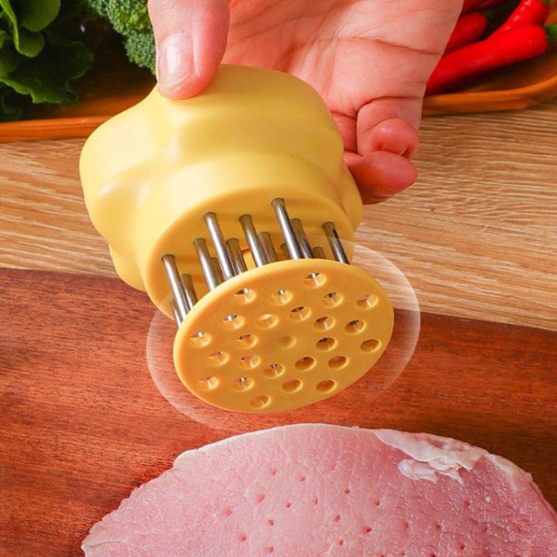 Stainless Steel Cat'S Paw Shape Meat Tenderizer Tender Meat Needle Meat Tenderizer Tool With Needle Meat Hammer Cooking Tool