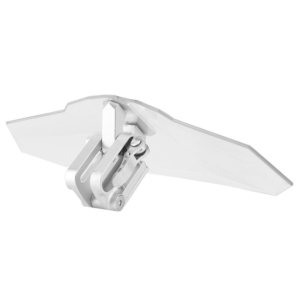 Windshield Extension Kit Universal Heighten Adjustable Clip On Spoiler Motorcycle Wind Deflector