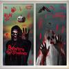 2025 Halloween Static Cling Stickers Scary Ghost Woman Bloody Handprint Window Decals For Spooky Party Home Decor