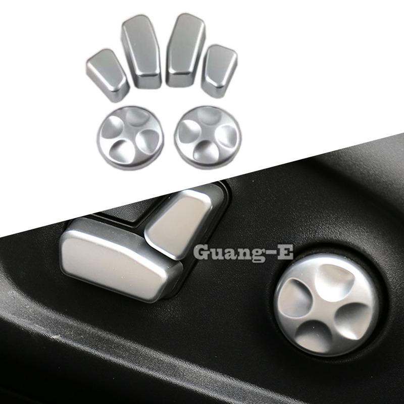 For Jeep Compass 2017 2018 Car Cover Detector ABS Matte Seat Adjustment Knob Button Switch Trim Accessories