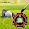 Kirsite Golf Green Reader Two-sided Golf Ball Marker Golf Accessories Golf Hat Clip Marker  Kids