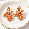 Irregular Shap Large Flower Earrings Wedding French Earrings  Fashion Outfit