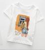Summer Boys  Kids Fashion Girl Tshirts Casual Wear Lovely Cozy Boys T Shirt Round Neck Polyester Fabric Girls Clothes