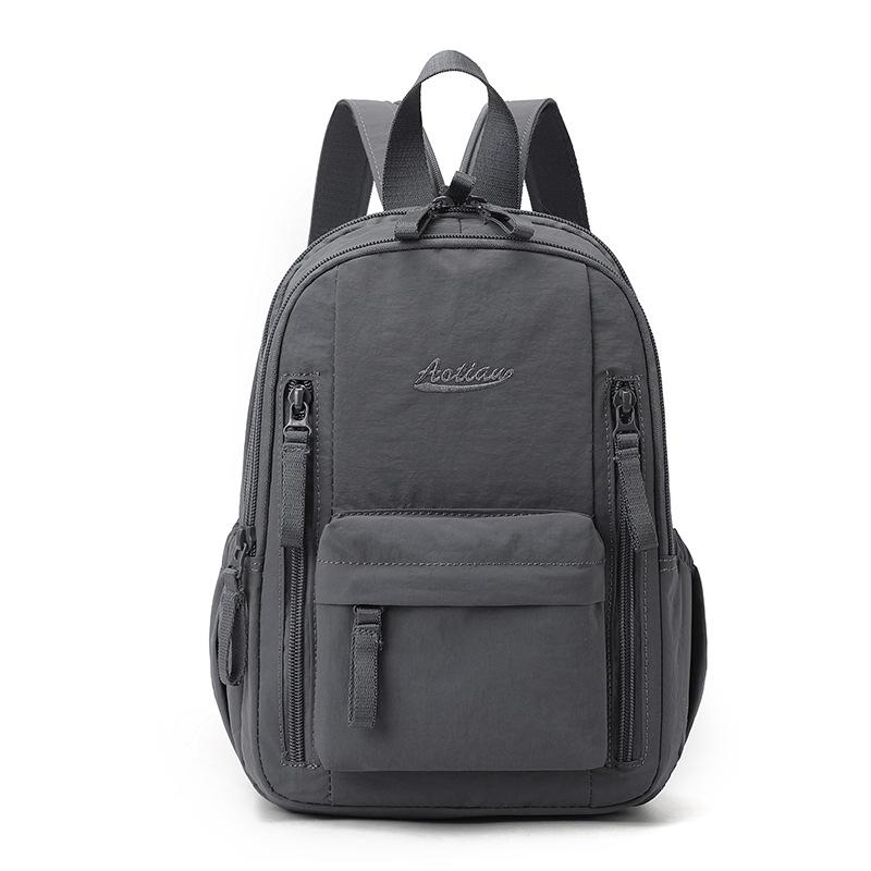Multi-functional Chest Bag Solid Color Women's Backpack Multi-layer Men's Crossbody Bag