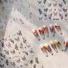 TENSOR Elegant Butterfly Ice Transparent Nail Art Stickers - Aurora Crushed Glass Effect (Model M-871)