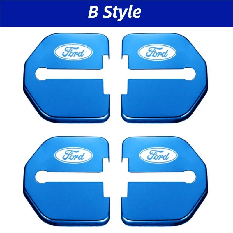 For Ford Focus Edge Kuga Escort Fiesta Taurus Everest Mondeo Territory Escape Car Door Lock Cover Buckle Protection Accessories