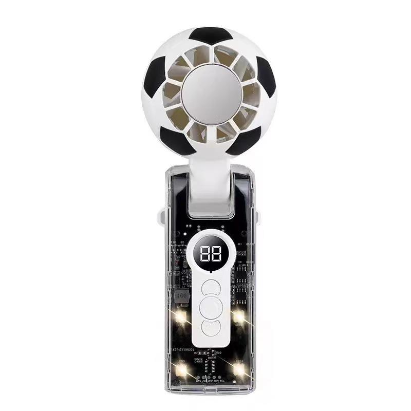 

Portable Foldable Mecha Fan: High-Speed Cooling & Transparent Design for Football Fans 59.88 x 57.94 x 170.2 mm
