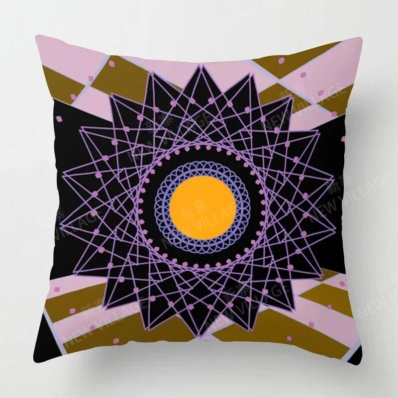 Fall Home Decor Autumn Living Room Throw Pillow Cover Sofa Boho Cushion Cover Mandala