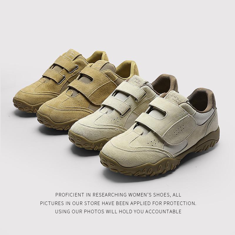 Niche Retro German Training Shoes Women'S Year Fashion Versatile Velcro NonSlip Casual Sports Forrest Gump Shoes
