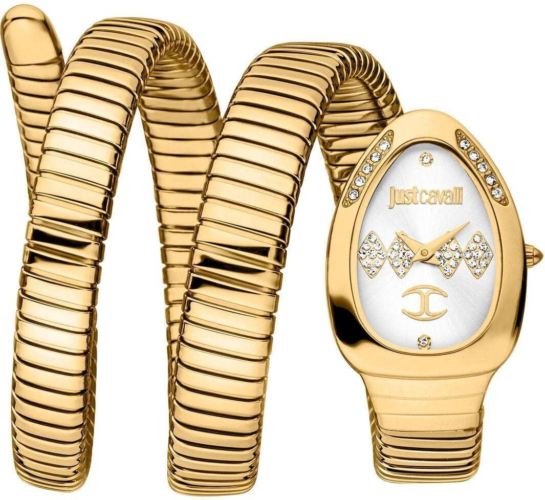 Just Cavalli Vezzoso White Dial Gold