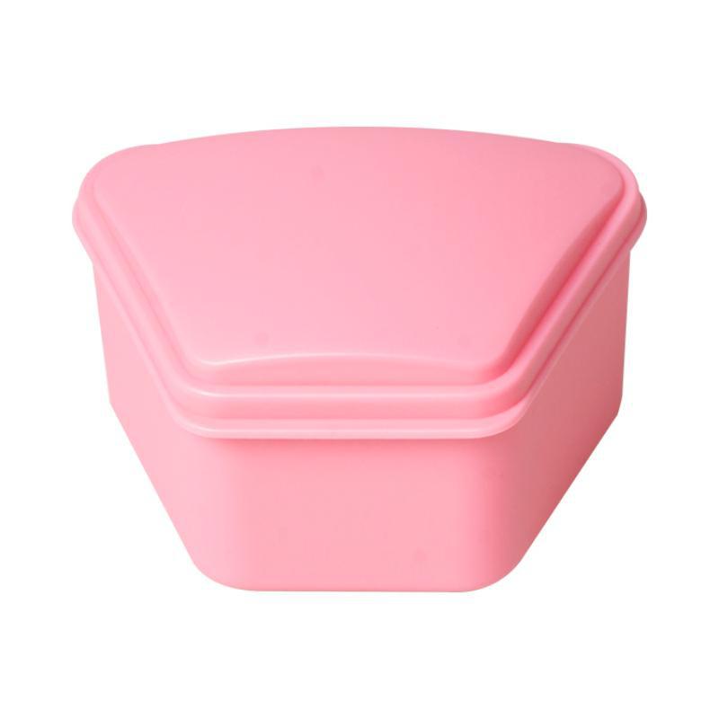 Trapezoidal Dental Retainer Case for Orthodontic Braces and Dentures