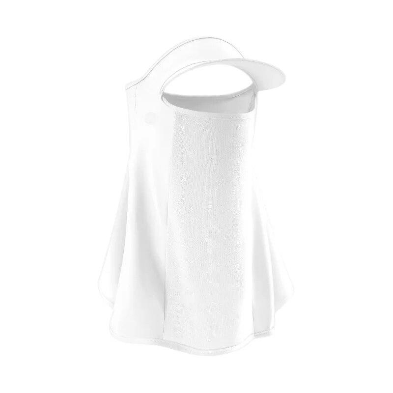 Outdoor Sports Sunscreen Mask Hat Anti-UV Sun Face Cover Sun Cap For Men Women Ice Silk Mask Neck Wrap Cover Breathable Summer Bike Cycling Face Mask